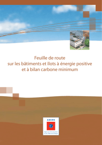 Feuille de route sur les bâtiments et îlots à énergie positive et à bilan