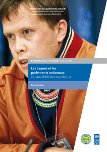 Les Saamis et les parlements nationaux: Canaux d`influence politique