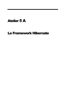 Atelier 5 A Le Framework Hibernate