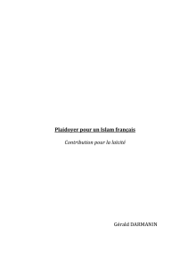 Plaidoyer pour un Islam français - Plaidoyer pour un Islam francais