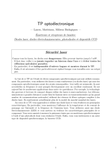 TP optoélectronique - Master de Physique