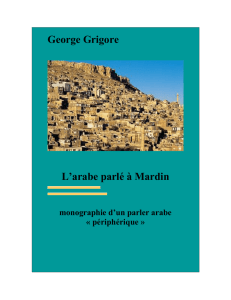 George Grigore L`arabe parlé à Mardin