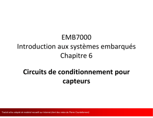 EMB7000 Introduction aux systèmes embarqués Chapitre 6 Circuits