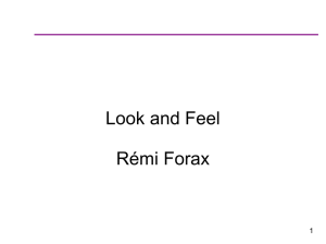 Look and Feel Rémi Forax