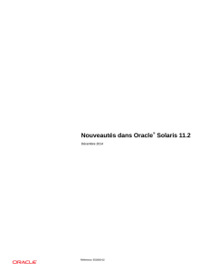 Nouveautés dans Oracle® Solaris 11.2