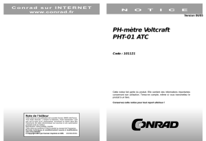 PH-mètre Voltcraft PHT