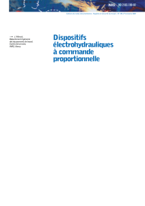 Dispositifs électrohydrauliques à commande proportionnelle