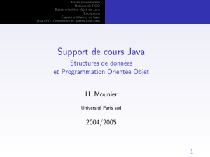 Support de cours Java - Structures de données et Programmation