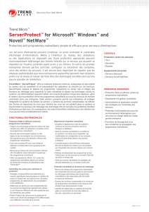 ServerProtect™ for Microsoft™ Windows™ and Novell™ NetWare™