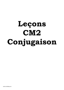 lecons cm2 conjugaison 2011-2012