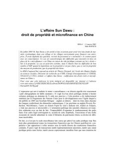 L`affaire Sun Dawu : droit de propriété et