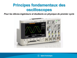 Principes fondamentaux des oscilloscopes