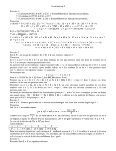 Devoir maison 2 Exercice 1 - Licence de mathématiques Lyon 1
