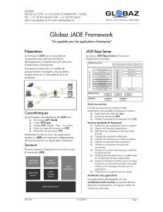 Globaz JADE Framework Globaz JADE Framework