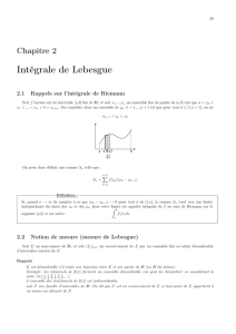 Intégrale de Lebesgue