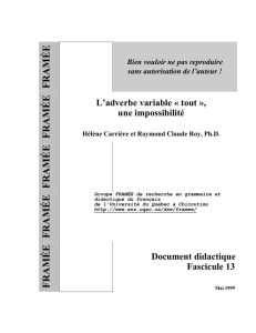 L`adverbe variable "tout", une impossibilité