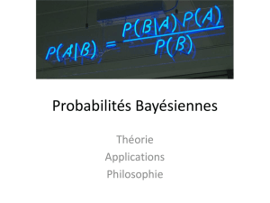 Probabilités Bayésiennes
