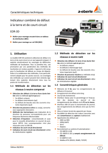 Indicateur combiné de défaut à la terre et de court-circuit