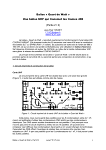"Quart de Watt" (Partie 2/2) - Montages et constructions F1LVT