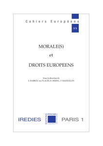 Morale(s) - Editions Pedone