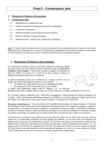Chap.5 – Condensateur plan - Physique PSI Moreggia Sylvain