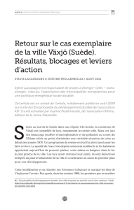 Retour sur le cas exemplaire de la ville Växjö (Suède).