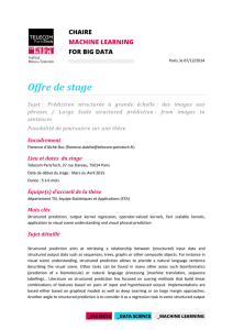 Offre de stage - Machine learning for big data
