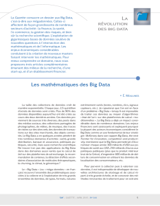 Les mathématiques des Big Data , E. Moulines