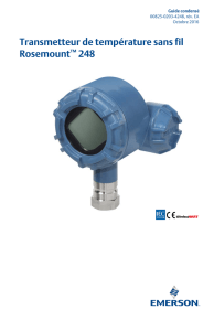 Transmetteur de température sans fil Rosemount™ 248