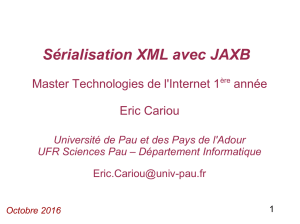 Sérialisation XML avec JAXB