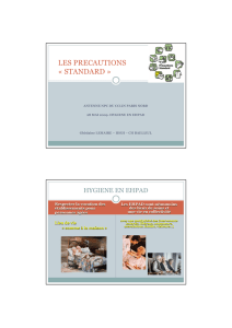 precautions standard hygiene en ehpad - CCLIN Paris-Nord