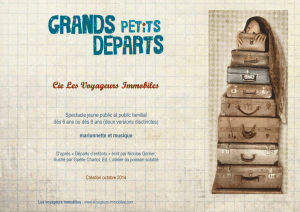Grands Petits Départs - Théâtre du Grand Rond
