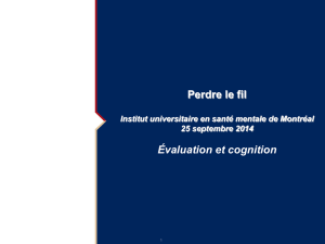 Présentation - Institut universitaire en santé mentale de Montréal