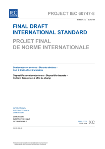 final draft international standard projet final de norme internationale