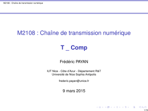 M2108 : Chaîne de transmission numérique T _ Comp
