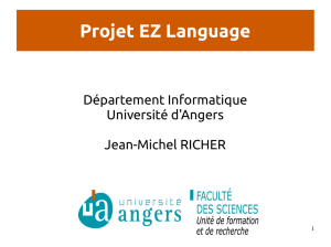 Projet EZ Language - Département Informatique