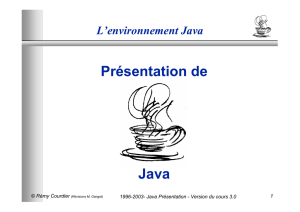 Présentation de Java