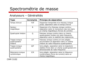 Spectrométrie de masse