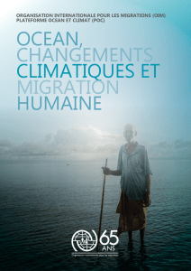 OCEAN, CHANGEMENTS, CLIMATIQUES ET MIGRATION HUMAINE