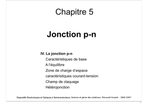 Jonction p-n Chapitre 5