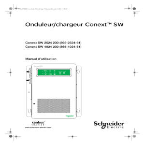 Onduleur/chargeur Conext™ SW