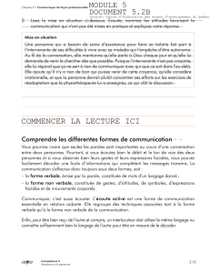 Comprendre les différentes formes de communication - CSMO-esac