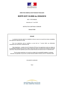 BOFIP-GCP-16-0006 du 25/04/2016 : Instruction du 1er avril 2016