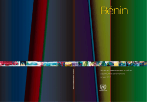 Guide de l`investissement au Bénin