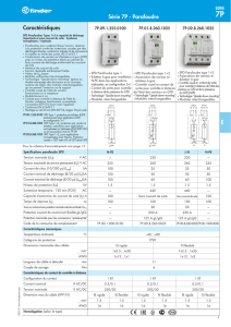 Caractéristiques Série 7P - Parafoudre