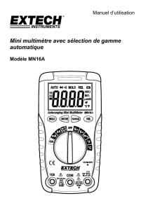 Mini multimètre avec sélection de gamme automatique
