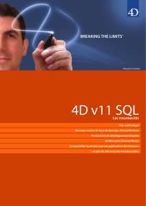 4D v11 SQL