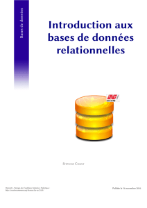Introduction aux bases de données relationnelles
