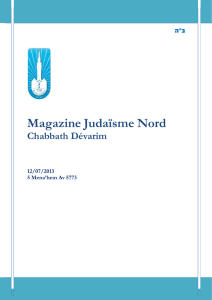 Magazine Judaïsme Nord - Judaïsme du Nord Pas-de