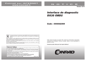 Interface de diagnostic DX35 OBD2
